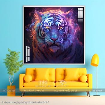 file tranh con giap trang tri con ho dan 0096