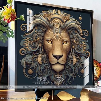 file tranh con giap trang tri con ho dan 0105