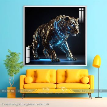 file tranh con giap trang tri con ho dan 0107