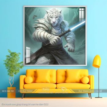 file tranh con giap trang tri con ho dan 0111