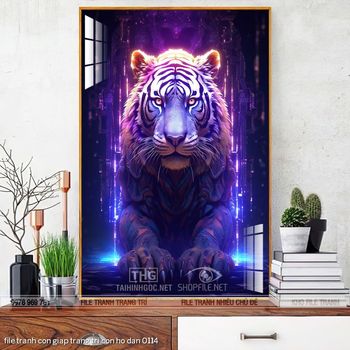 file tranh con giap trang tri con ho dan 0114