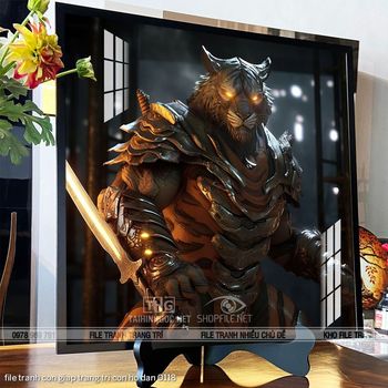 file tranh con giap trang tri con ho dan 0118