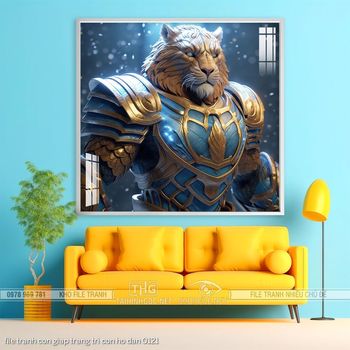 file tranh con giap trang tri con ho dan 0121