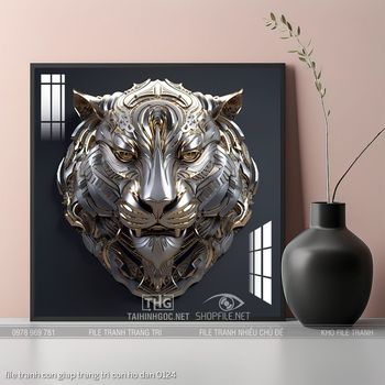 file tranh con giap trang tri con ho dan 0124