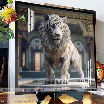 file tranh con giap trang tri con ho dan 0127