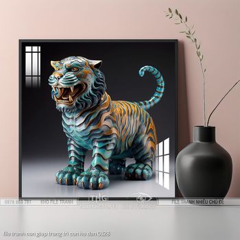 file tranh con giap trang tri con ho dan 0128