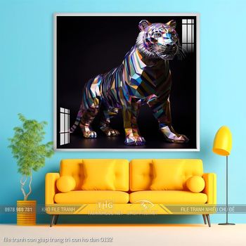 file tranh con giap trang tri con ho dan 0132