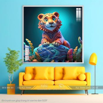 file tranh con giap trang tri con ho dan 0137