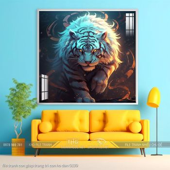 file tranh con giap trang tri con ho dan 0139