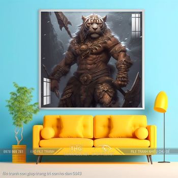 file tranh con giap trang tri con ho dan 0143