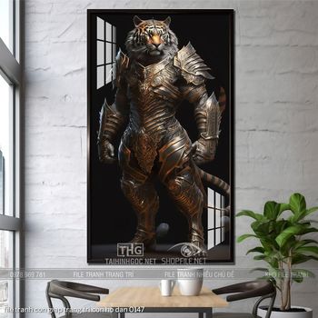 file tranh con giap trang tri con ho dan 0147