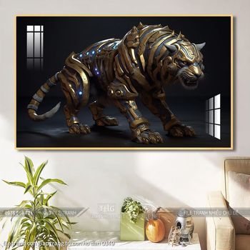 file tranh con giap trang tri con ho dan 0149