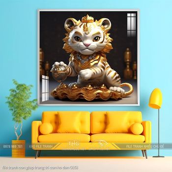 file tranh con giap trang tri con ho dan 0151