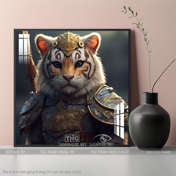 file tranh con giap trang tri con ho dan 0156