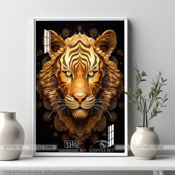 file tranh con giap trang tri con ho dan 0165