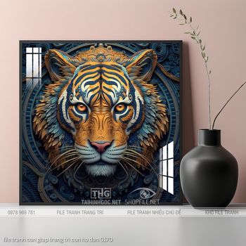 file tranh con giap trang tri con ho dan 0170