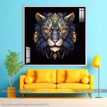 file tranh con giap trang tri con ho dan 0173