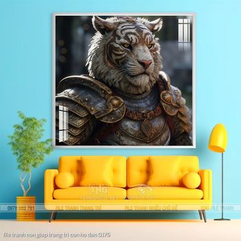 file tranh con giap trang tri con ho dan 0175