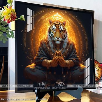 file tranh con giap trang tri con ho dan 0179