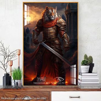 file tranh con giap trang tri con ho dan 0182