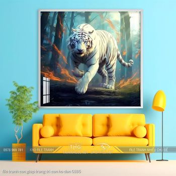 file tranh con giap trang tri con ho dan 0185