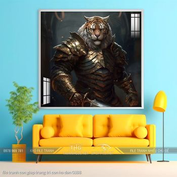 file tranh con giap trang tri con ho dan 0188