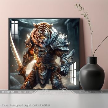 file tranh con giap trang tri con ho dan 0195