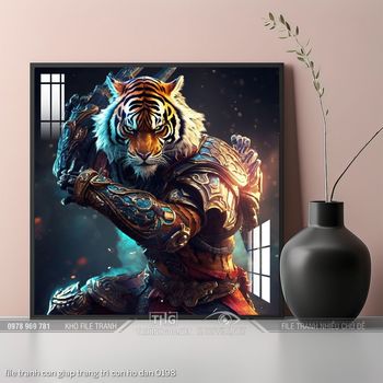 file tranh con giap trang tri con ho dan 0198