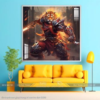 file tranh con giap trang tri con ho dan 0199