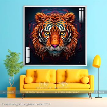 file tranh con giap trang tri con ho dan 0200