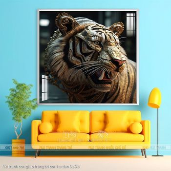 file tranh con giap trang tri con ho dan 0208