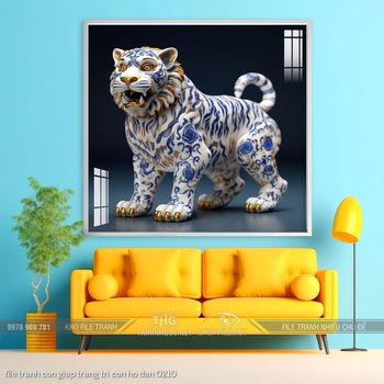 file tranh con giap trang tri con ho dan 0210