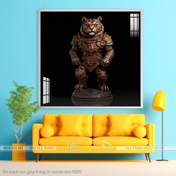 file tranh con giap trang tri con ho dan 0220