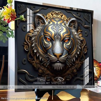 file tranh con giap trang tri con ho dan 0226