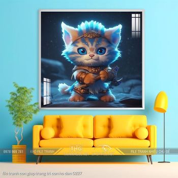 file tranh con giap trang tri con ho dan 0227