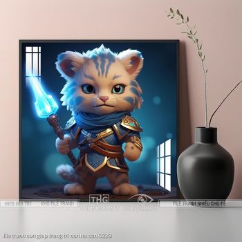 file tranh con giap trang tri con ho dan 0228