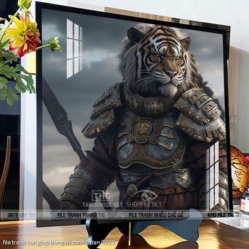 file tranh con giap trang tri con ho dan 0229