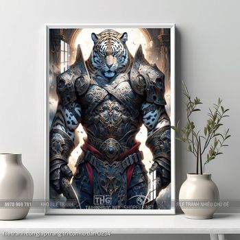 file tranh con giap trang tri con ho dan 0234