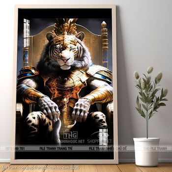 file tranh con giap trang tri con ho dan 0236