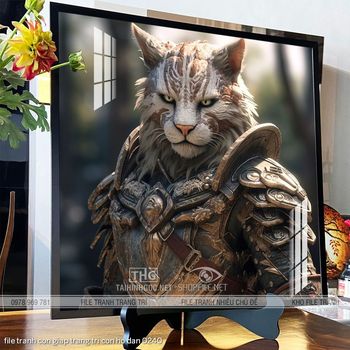 file tranh con giap trang tri con ho dan 0240