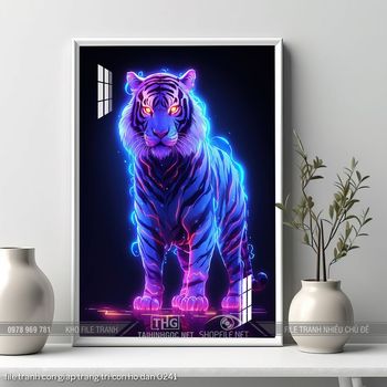 file tranh con giap trang tri con ho dan 0241