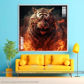 file tranh con giap trang tri con ho dan 0244