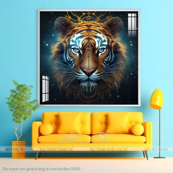 file tranh con giap trang tri con ho dan 0245