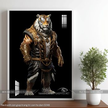 file tranh con giap trang tri con ho dan 0246