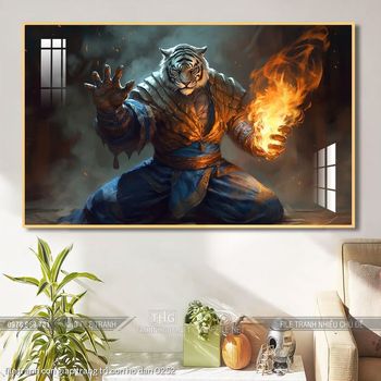 file tranh con giap trang tri con ho dan 0252