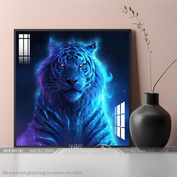 file tranh con giap trang tri con ho dan 0256