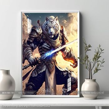 file tranh con giap trang tri con ho dan 0262