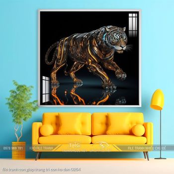 file tranh con giap trang tri con ho dan 0264