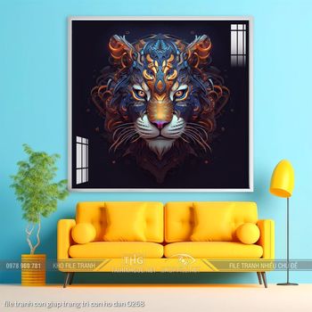 file tranh con giap trang tri con ho dan 0268