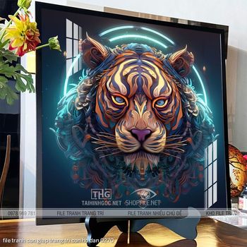 file tranh con giap trang tri con ho dan 0270